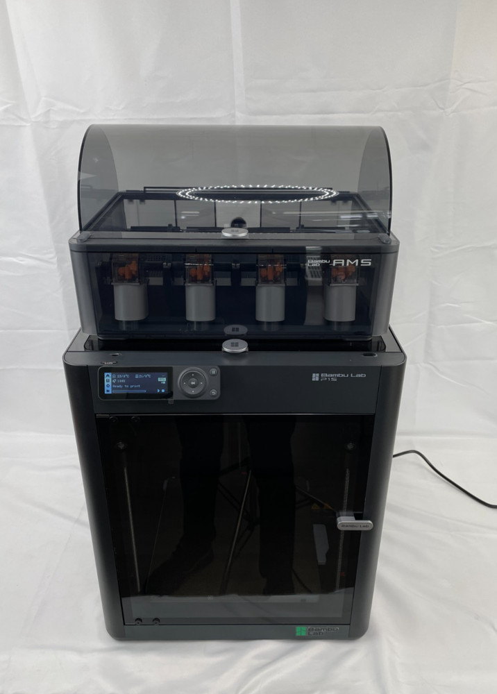 Bambu Lab P1S Combo 3D Printer With AMS Multi Spool Storage and Filament Buffer