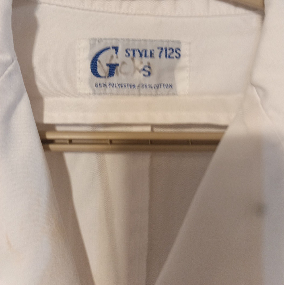 G Style 712-S White Lab Coat - Size Small