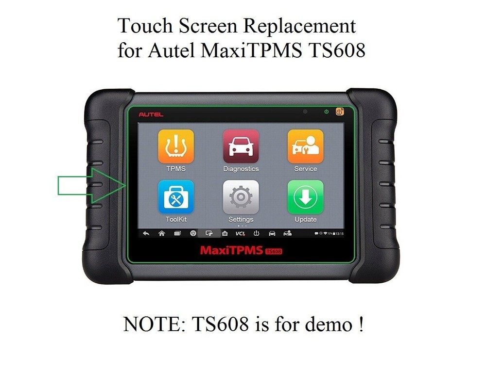 Touch Screen Digitizer Replacement for Autel MaxiTPMS TS608 Scan Tool
