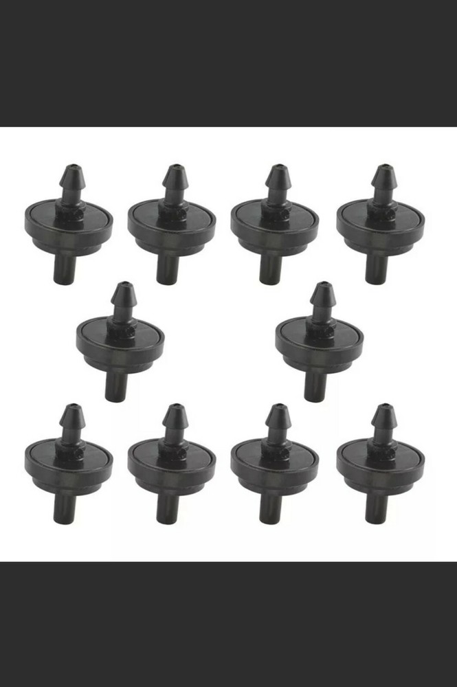 Raindrip Pressure Compensating Dripper 1 Gph Black R110C  10/ card