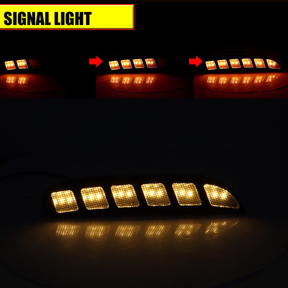 Sequential Switchback LED DRL Turn Signal Lights Kit For 2016-2019 Ford Explorer