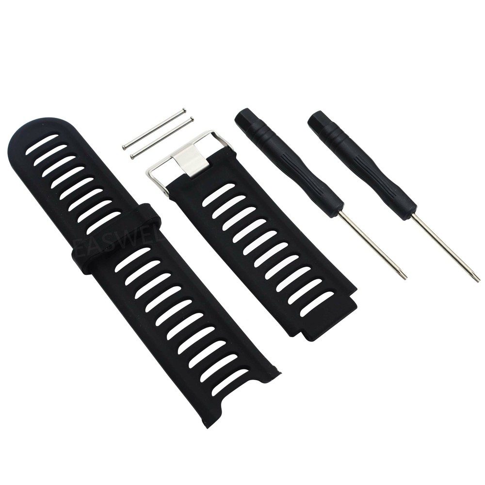 Silicone Accessory Watch Band Wrist Strap + Tool Kit For Garmin Forerunner 910XT