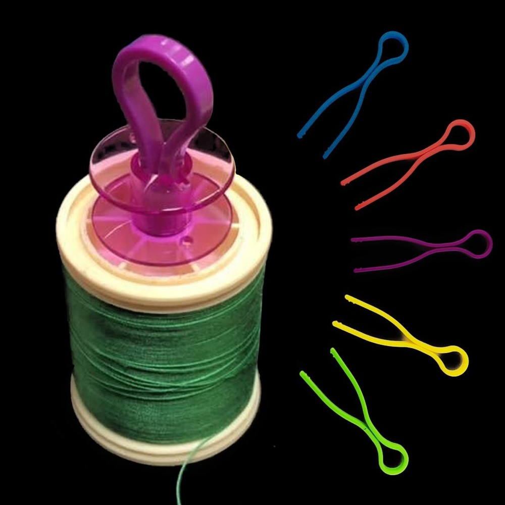 100 PCS Bobbin Thread Holders Buddies Clips Sewing Machine Access 5 Colors