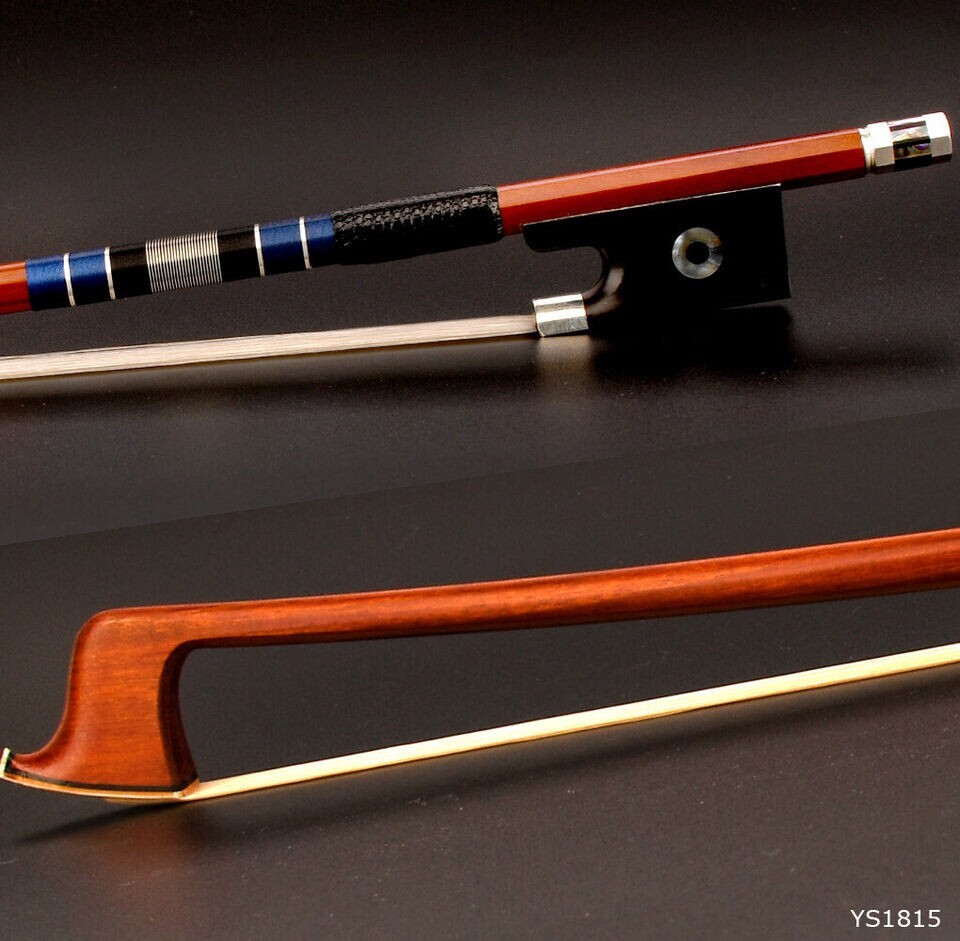 E.Sartory Copy Pro Master Pernambuco Violin Bow 3/4 Ebony Ring Frog Silver Parts