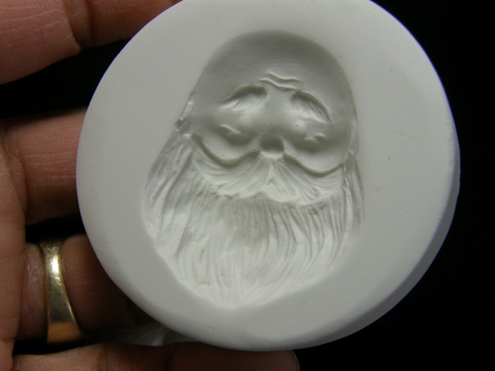 Santa Face Polymer Clay Mold #2 (MD1435)
