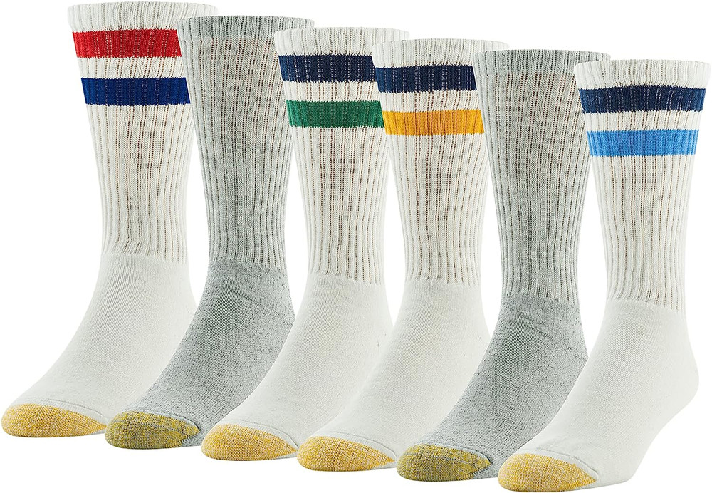 Men's 656S Cotton Crew Athletic Socks (Multipack)