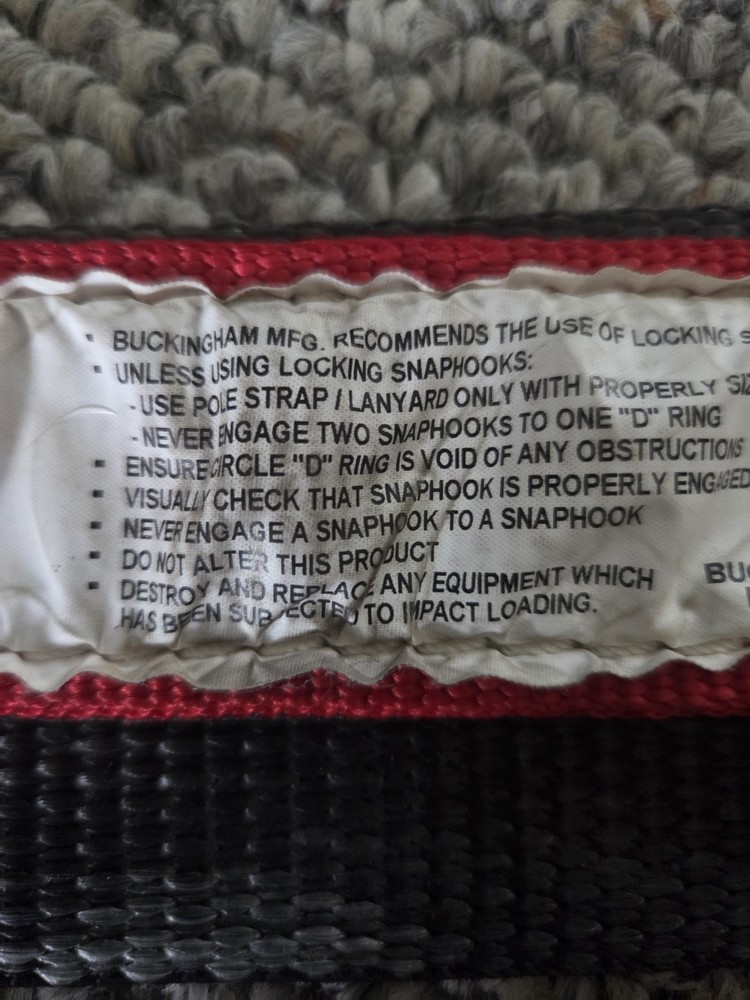 Buckingham Lineman's Belt Size Made In USA. MEDIUM