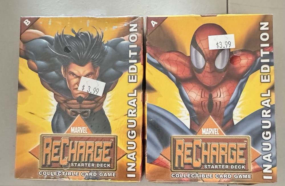 2 SEALED Marvel Recharge Inaugural Editions (Both Decks A+B)
