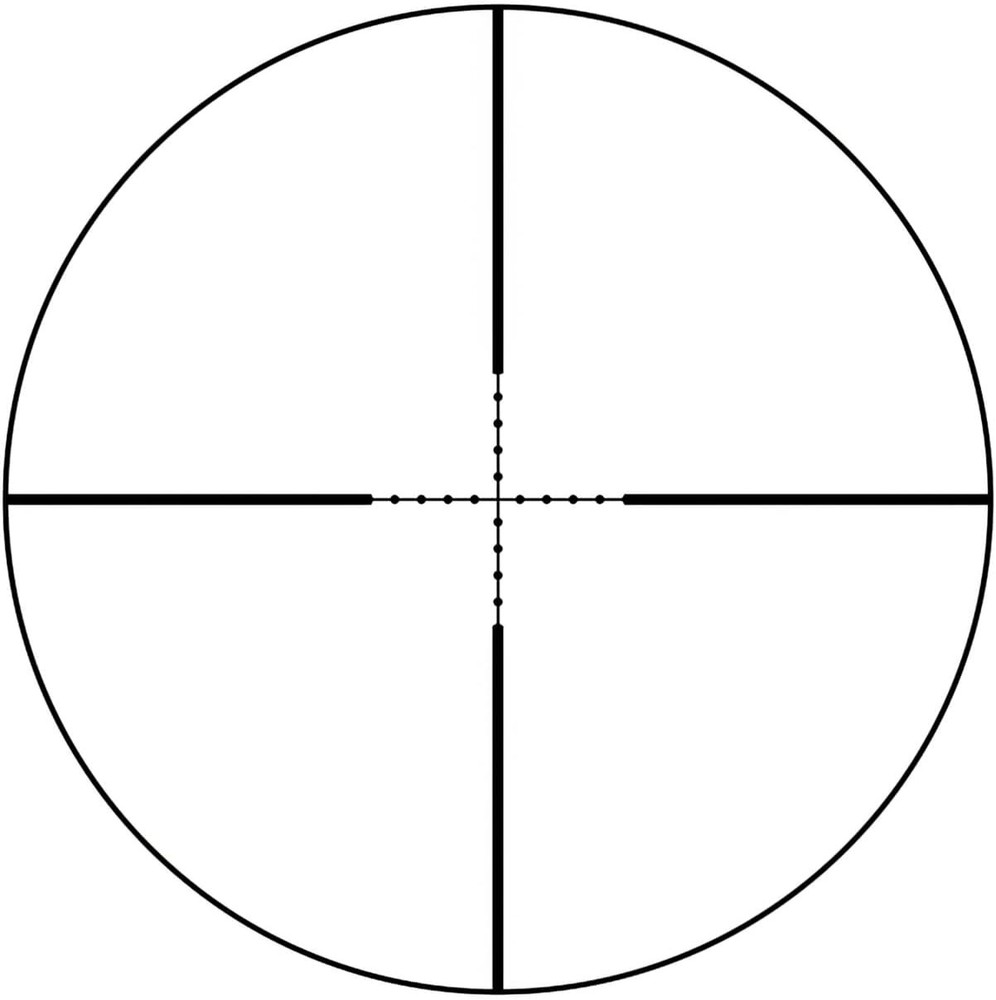 Midten 3-9x40 Compact Rifle Scope, Mil-Dot Reticle, Locking Turret, Zero Reset,