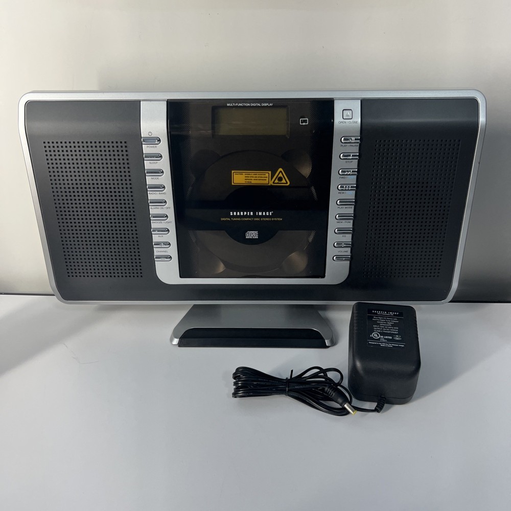 Sharper Image BlueNight CD DIGITAL TUNING COMPACT DISC STEREO SYSTEM