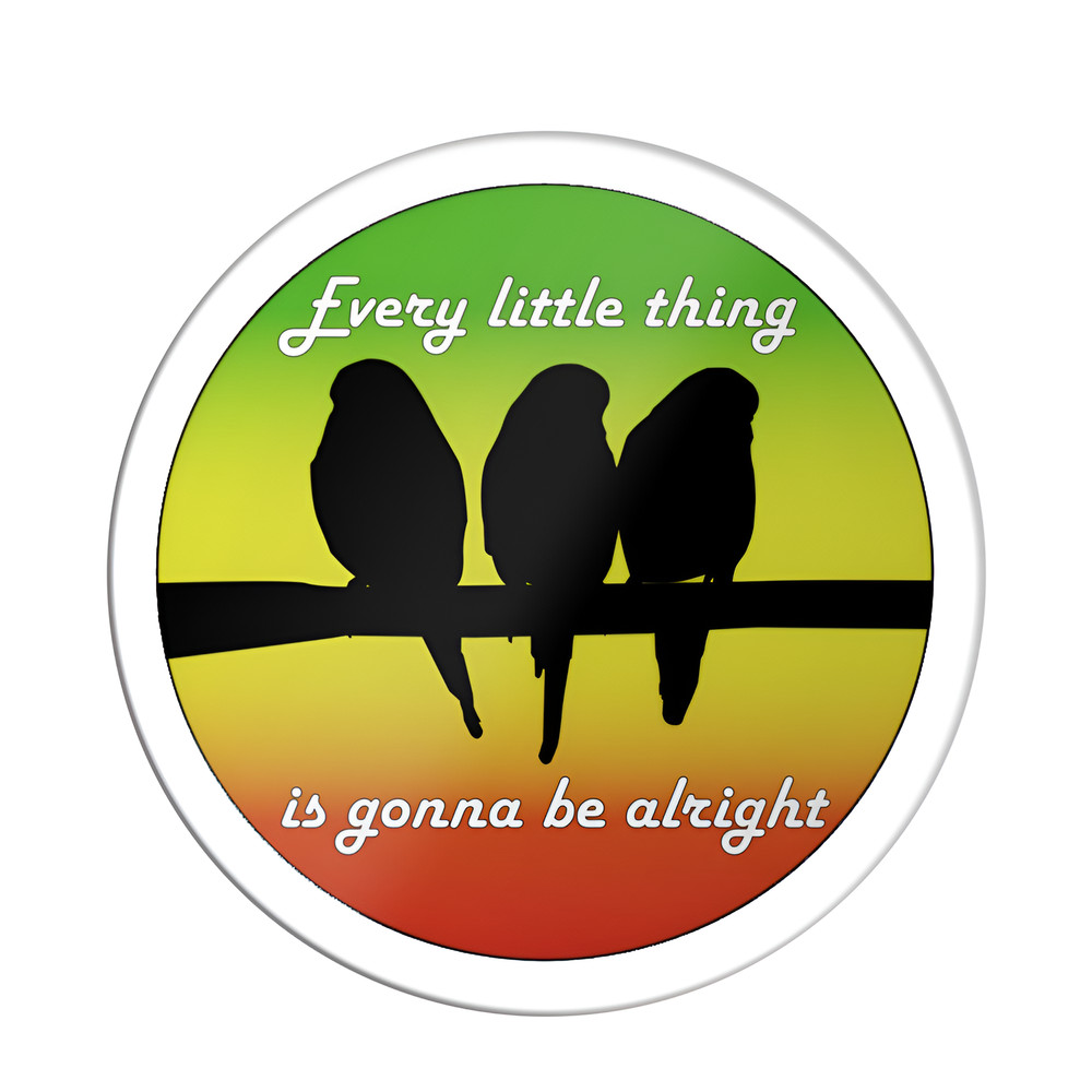 Bob marley Three Little Birds Sticker Decal