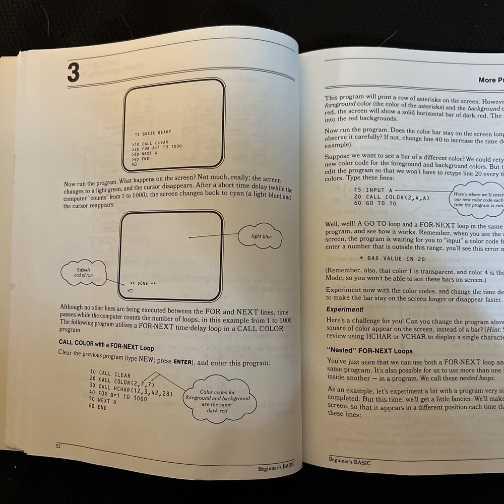 TI99/4A Programmers Reference, Beginners Basic, TI Games Books & Teach Cassettes