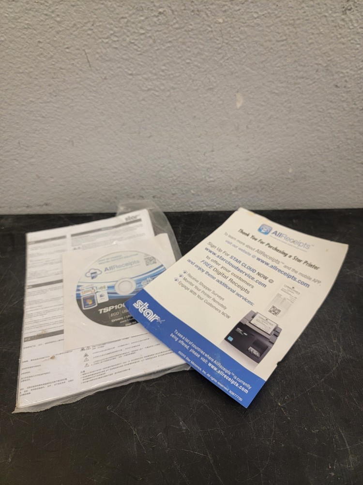 Star Micronics TSP100II Thermal Receipt Printer USB