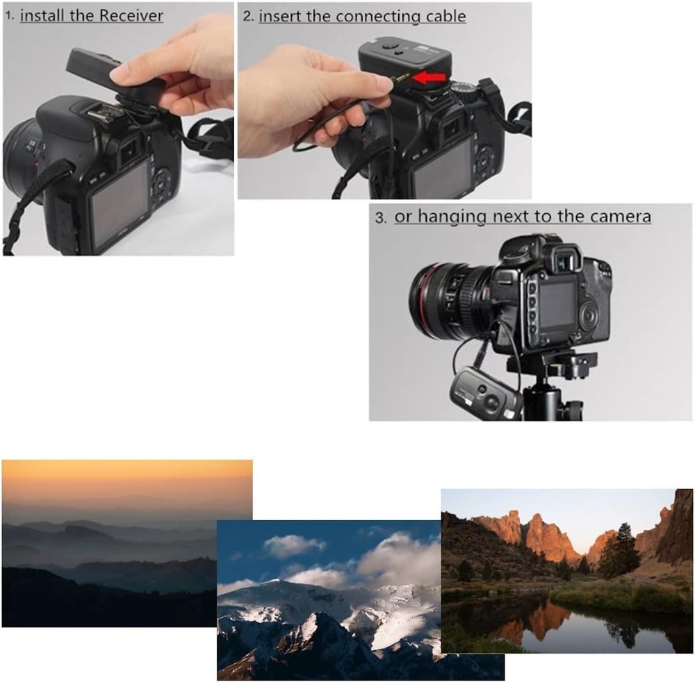 Pixel RW221-E3 Camera Remote Shutter Release Wireless Radio Control Compatible