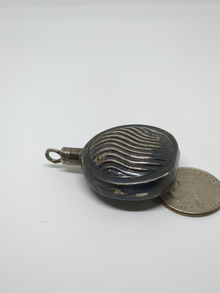 Vintage Sterling Silver 925 Textured Perfume Bottle
