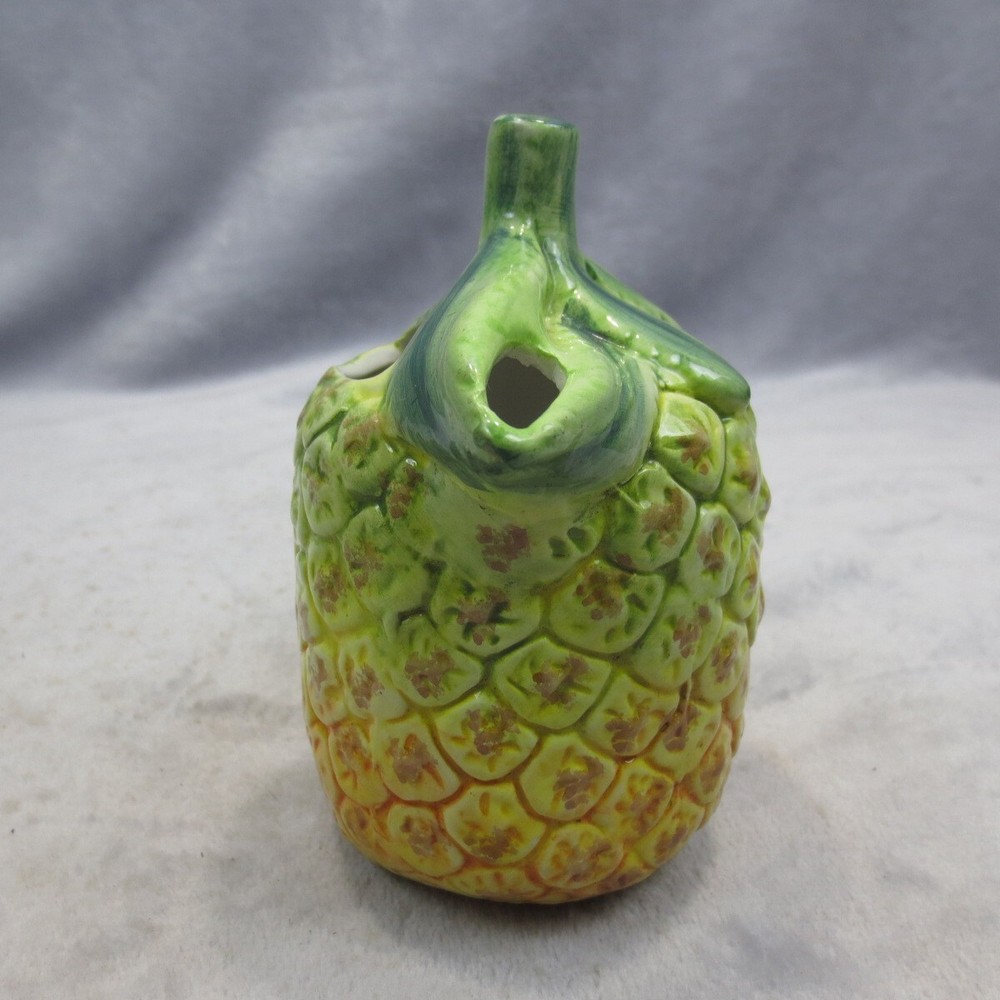 VTG MCM Pineapple Shaped Ceramic Creamer Small Pitcher 9 Ounces