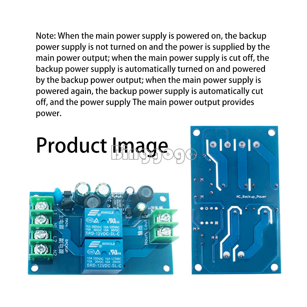220V 2 Way Dual Power Automatic Switch 10A Conversion Controller Switch Module A