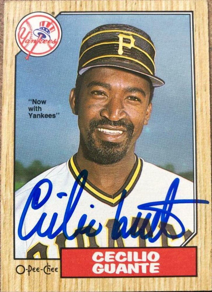 Cecilio Guante Autographed 1987 O-Pee-Chee #219
