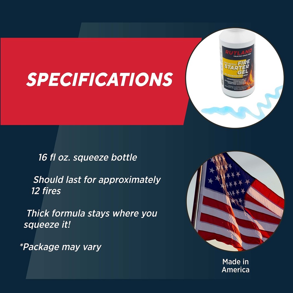 One Match Gel Fire Starter 16 Fl. Oz.