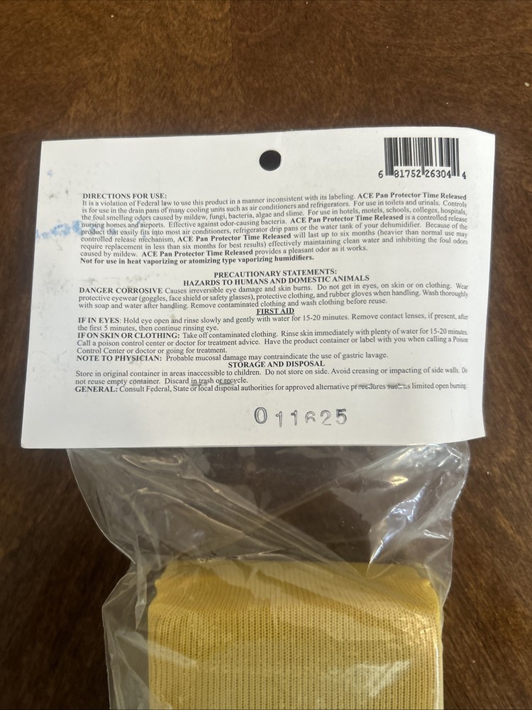 Ace TR-300DPan Protector Time Released Kills Odor Causing Bacteria 40 To 50 Tons