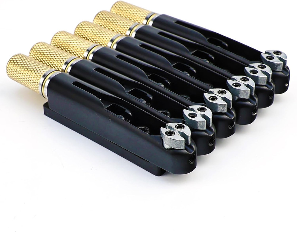 6 String Headless Guitar Bridge Saddles System