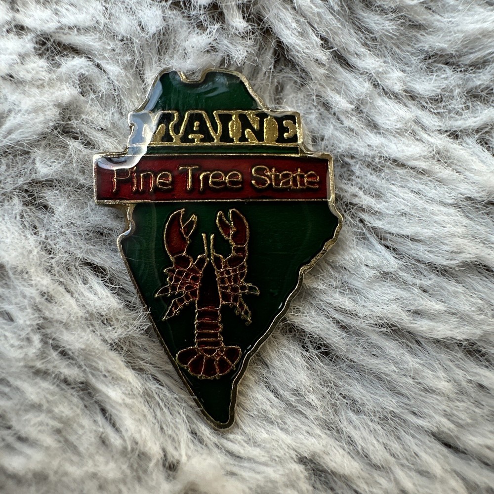 Maine Souvenir Lapel Hat Jacket Pin The Pine Tree State