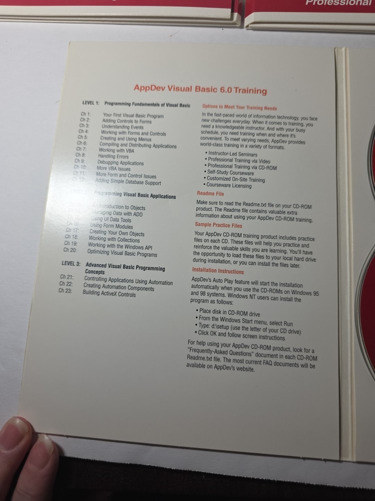 AppDev Visual Basic 6.0 14 CD Interactive Training BEGINNER TO ADVANCED