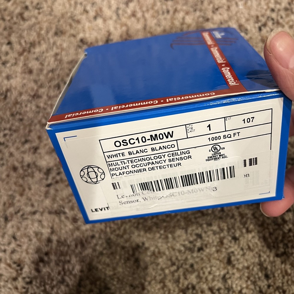 The Leviton OSC10-MOW Ceiling Occupancy Sensor White