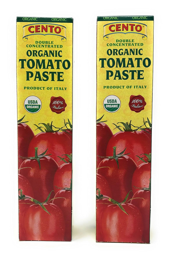 Double Concentrated ORGANIC Tomato Paste - 2/ 4.56 Oz Tubes