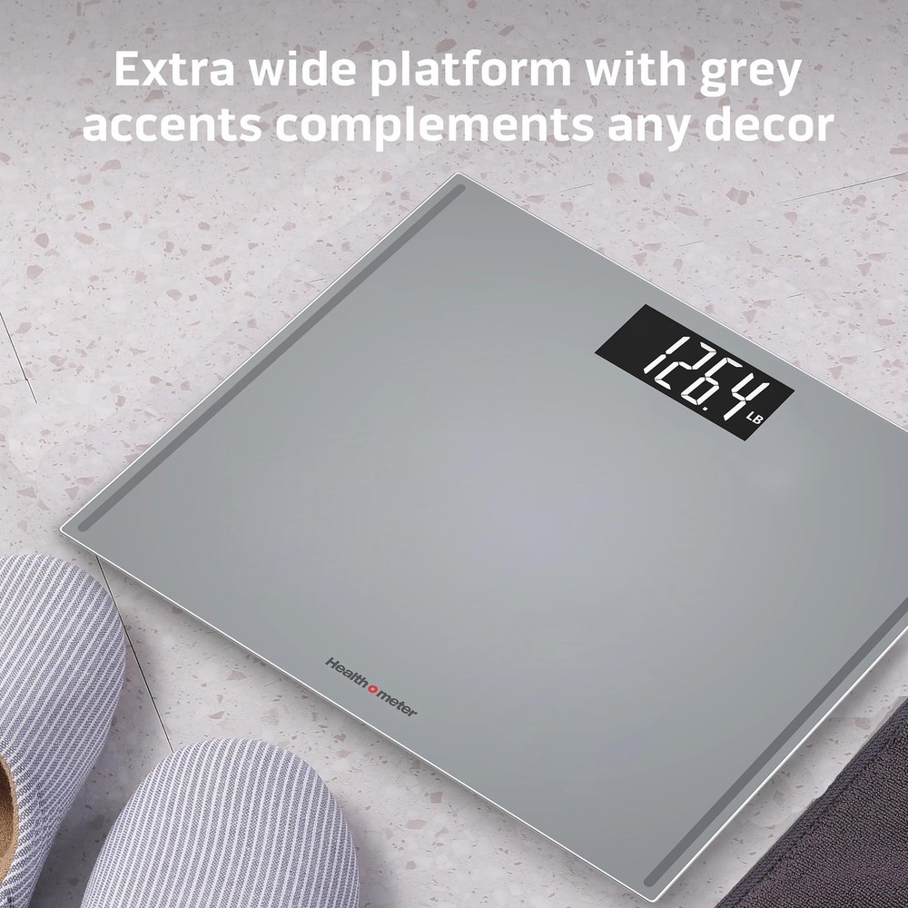 Extra Wide Platform Digital Bathroom Scale w Advanced Technology,500 lb Capacity