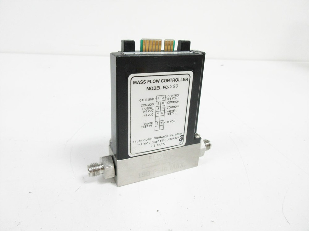 TYLAN FC-260 MASS FLOW CONTROLLER 1000 sccm AR ~ MFC ARGON