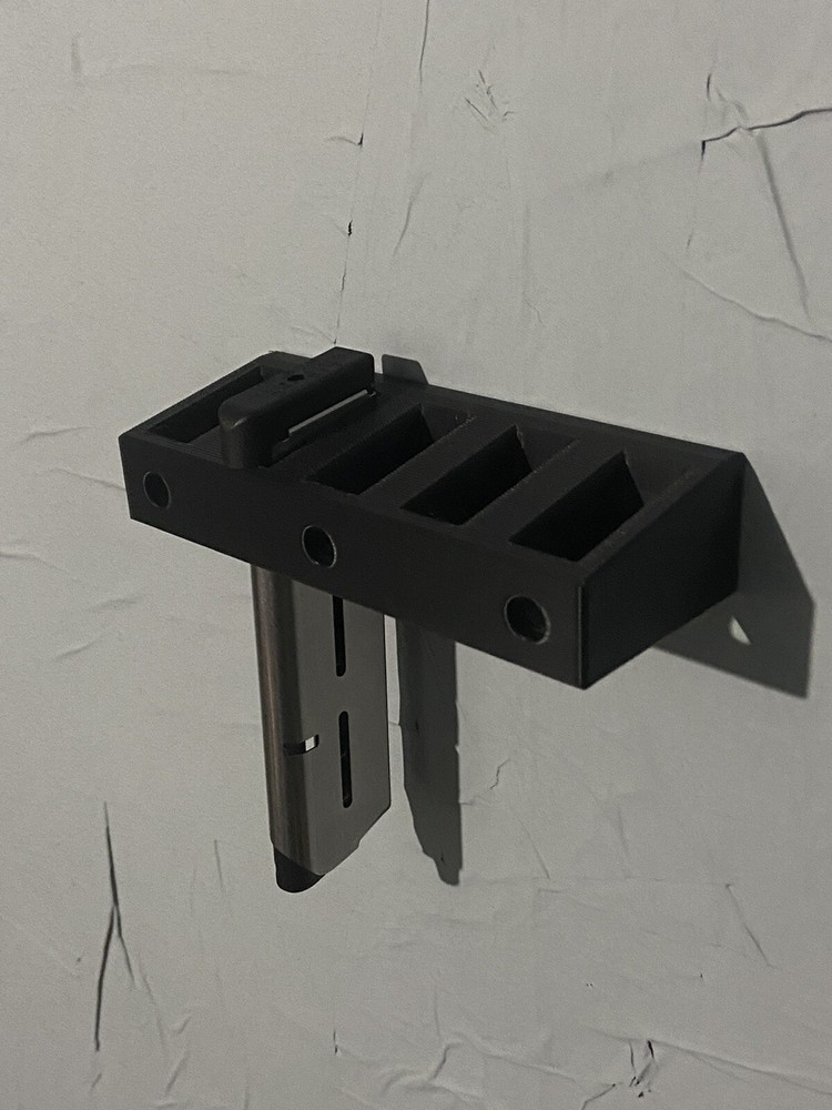 Single Stack 1911 Magazine Wall mount magazine holders WWW.TRAVMFG.COM