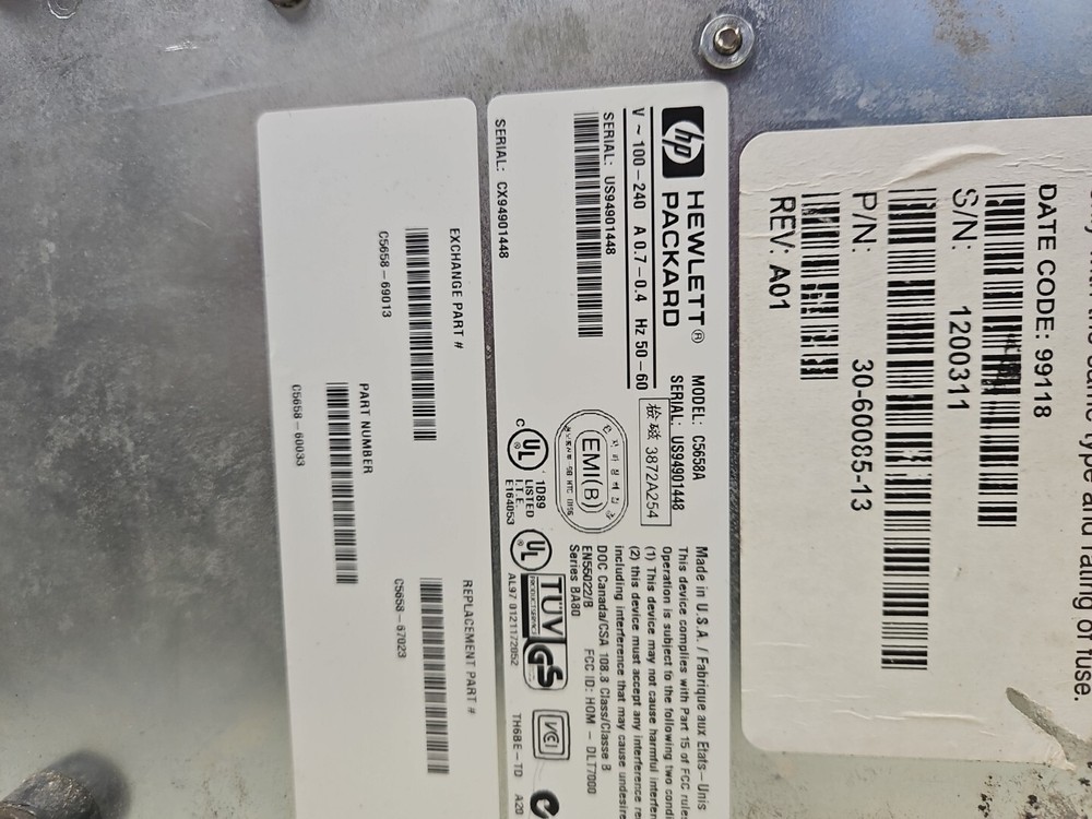 HP Sure Store DLT 70 C5658A. Untested. MG1