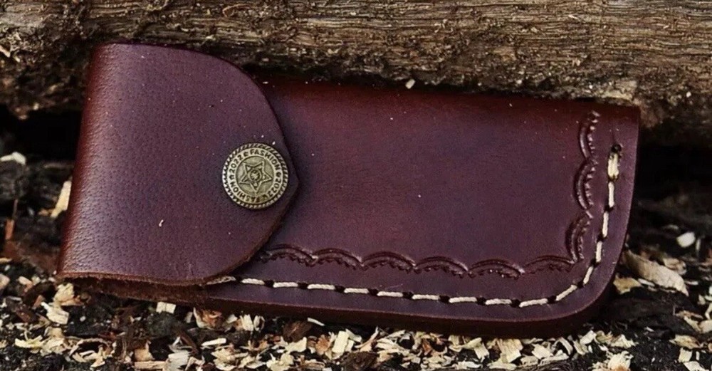 EDC Handmade Damascus Folding Blade Pocket Knife Tactical Back Lock Blade