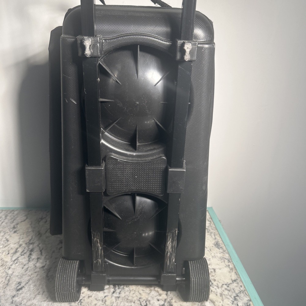 Brunswick 2 Bowling Ball Rolling Bag Telescoping Handle Black