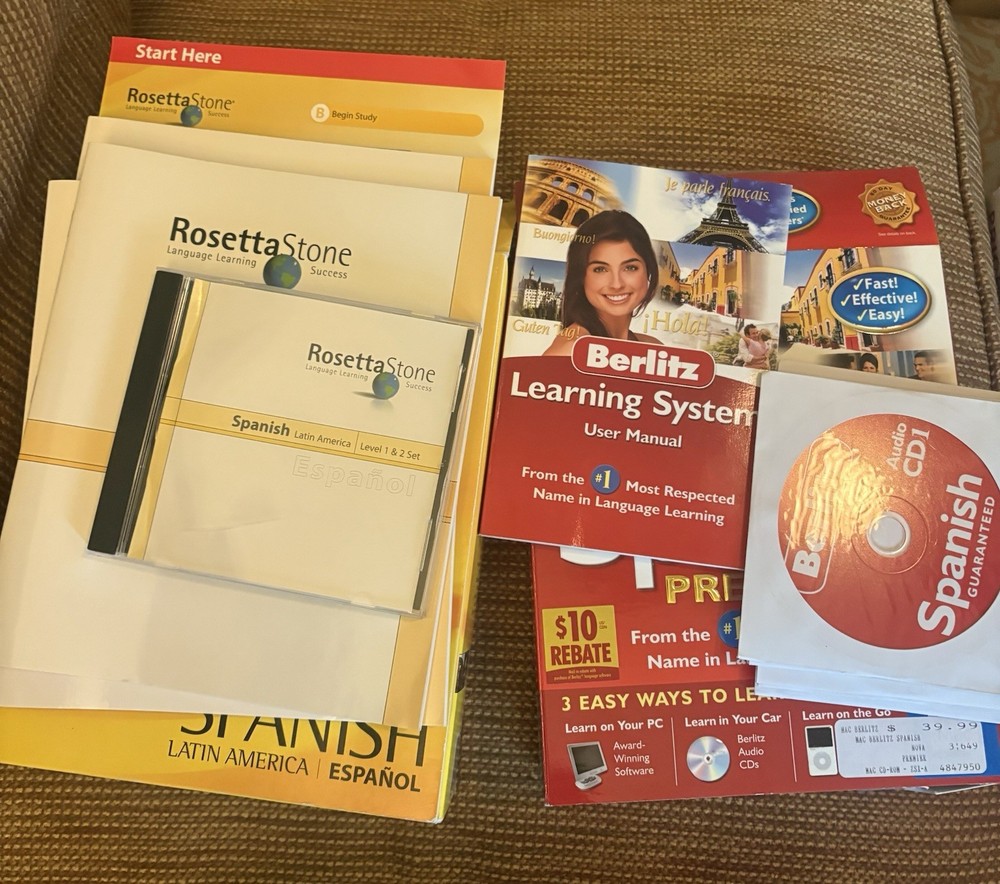 Learn Spanish (Rosetta Stone, Berlitz Learning System)