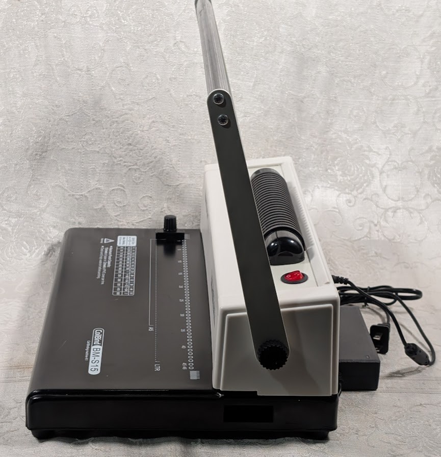 MAKEASY, Electronic Coil Spiral Binding Machine, With Manual Hole Punch, EUC