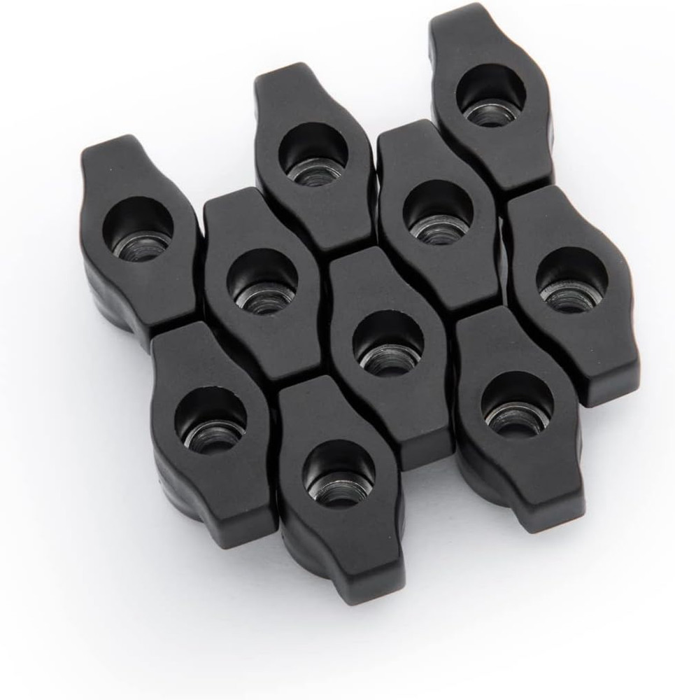 10 Pack 1/4"-20 Wing Knobs, Threaded Clamping Knobs for T Track & Table Saw Acce