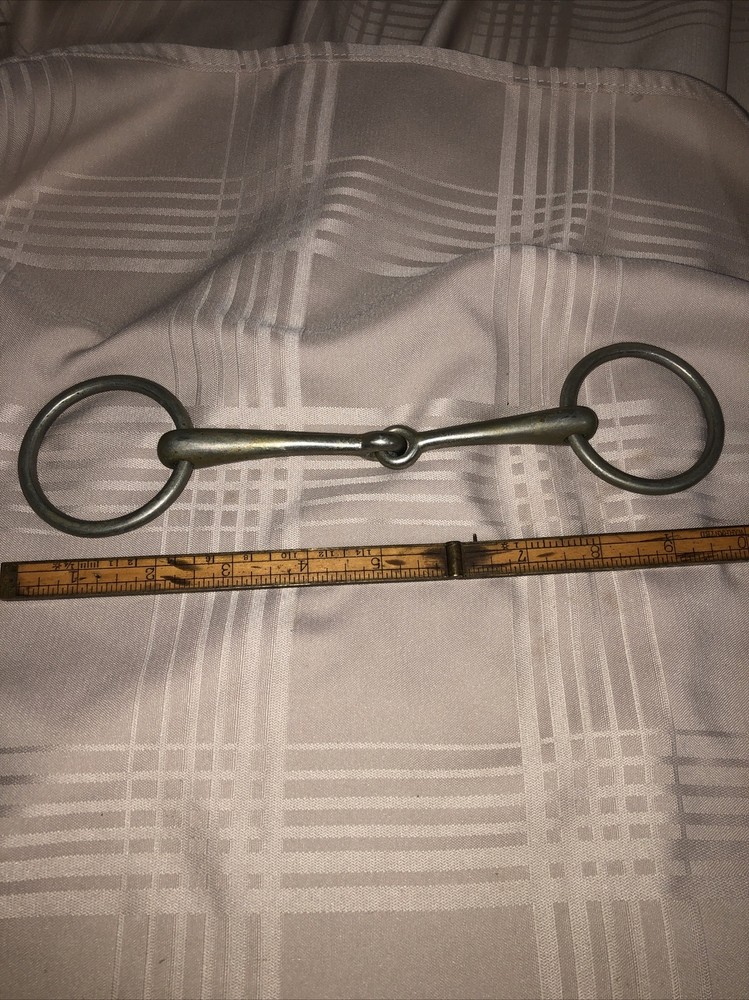 6” Steel Silver Star Snaffle Loose Ring 2.5”