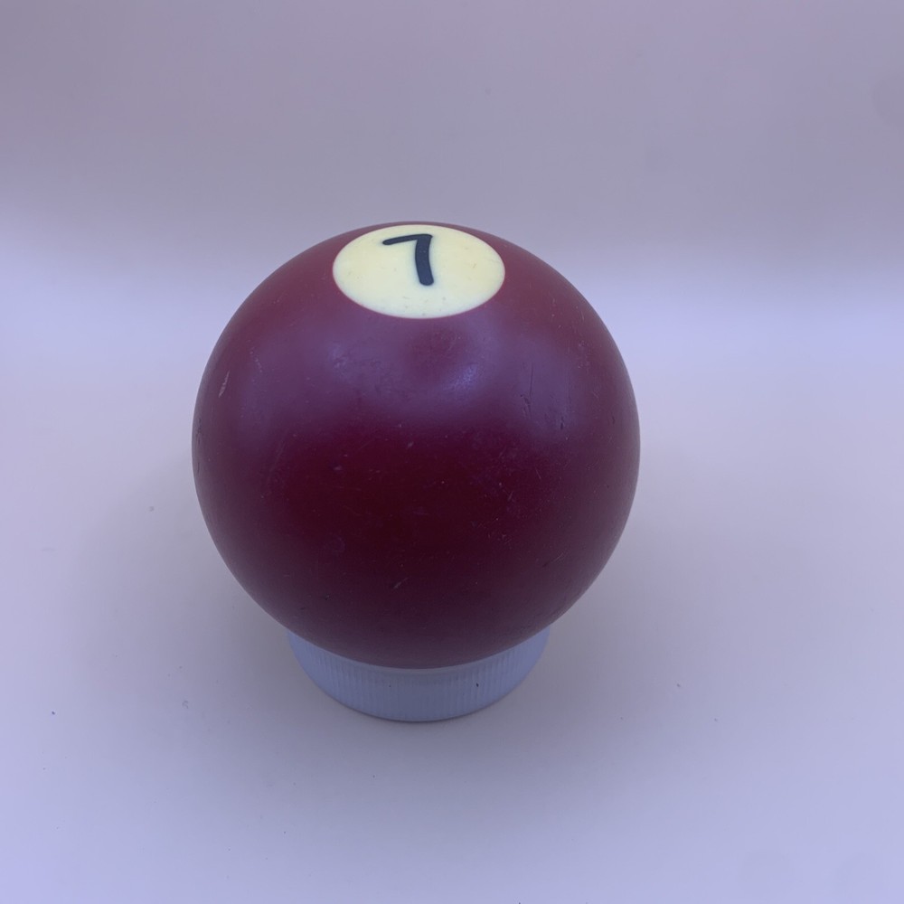 Vintage Replacement Pool Ball Billiards Maroon Solid #7 Ball 2 1/4" Diameter