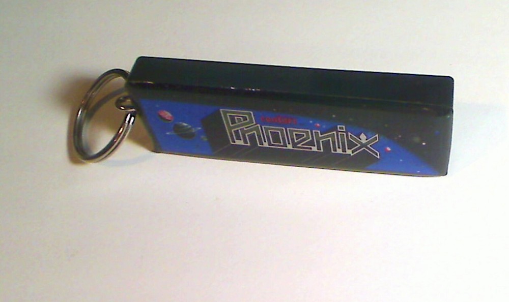 Phoenix Arcade Marquee Coin Door accessory Keychain