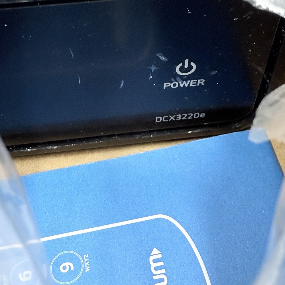 ARRIS DCX3220E cable TV box Sealed Missing Power Adaptor.