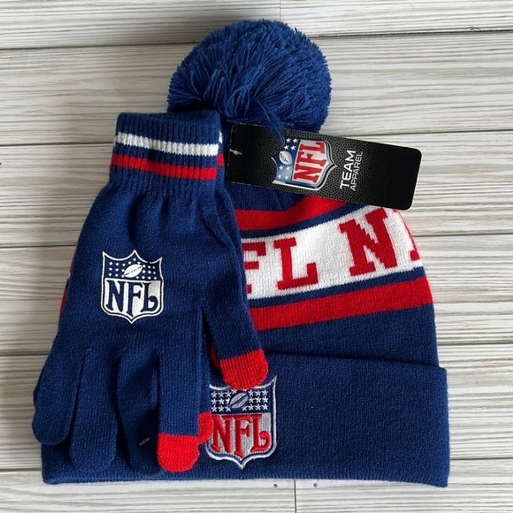 NFL Hat and Gloves Set Authentic NWT