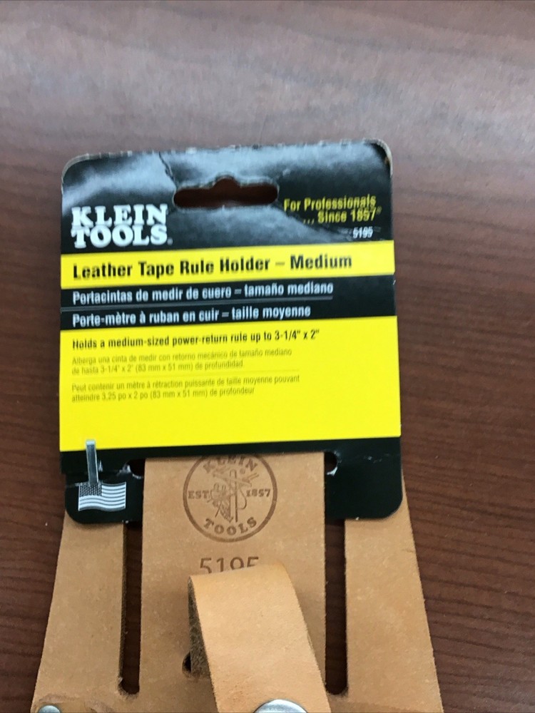 Leather Tape Measure Holder Holster, Klein Tools #5195, Medium