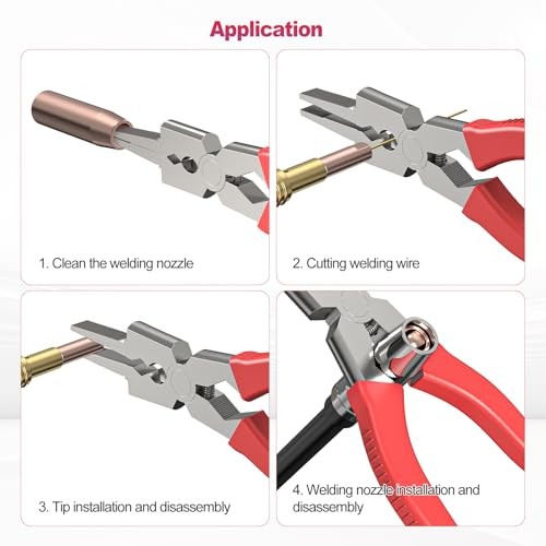 Welding Mig Pliers, 8" Welidng Pliers with Ergonomic Handle, Multi-Functional