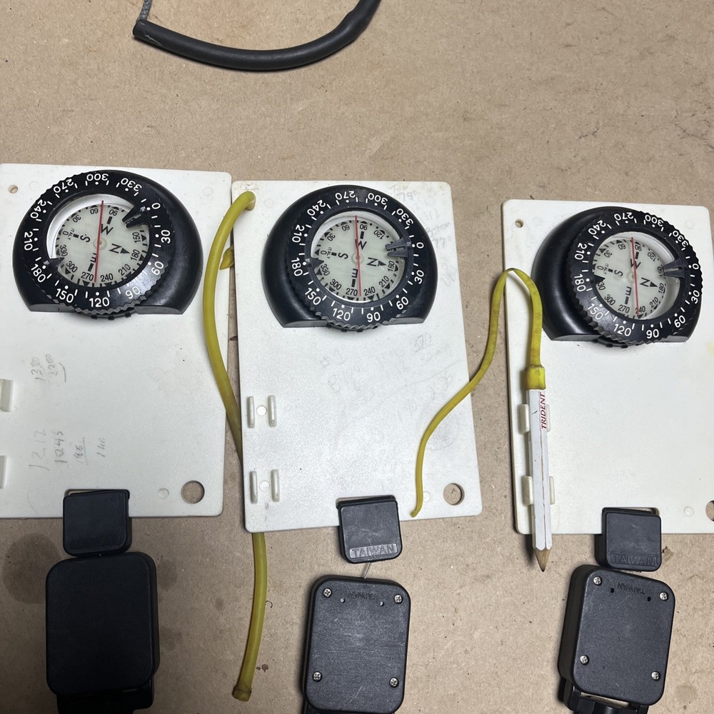 3 Scuba Diving Compass Clip On
