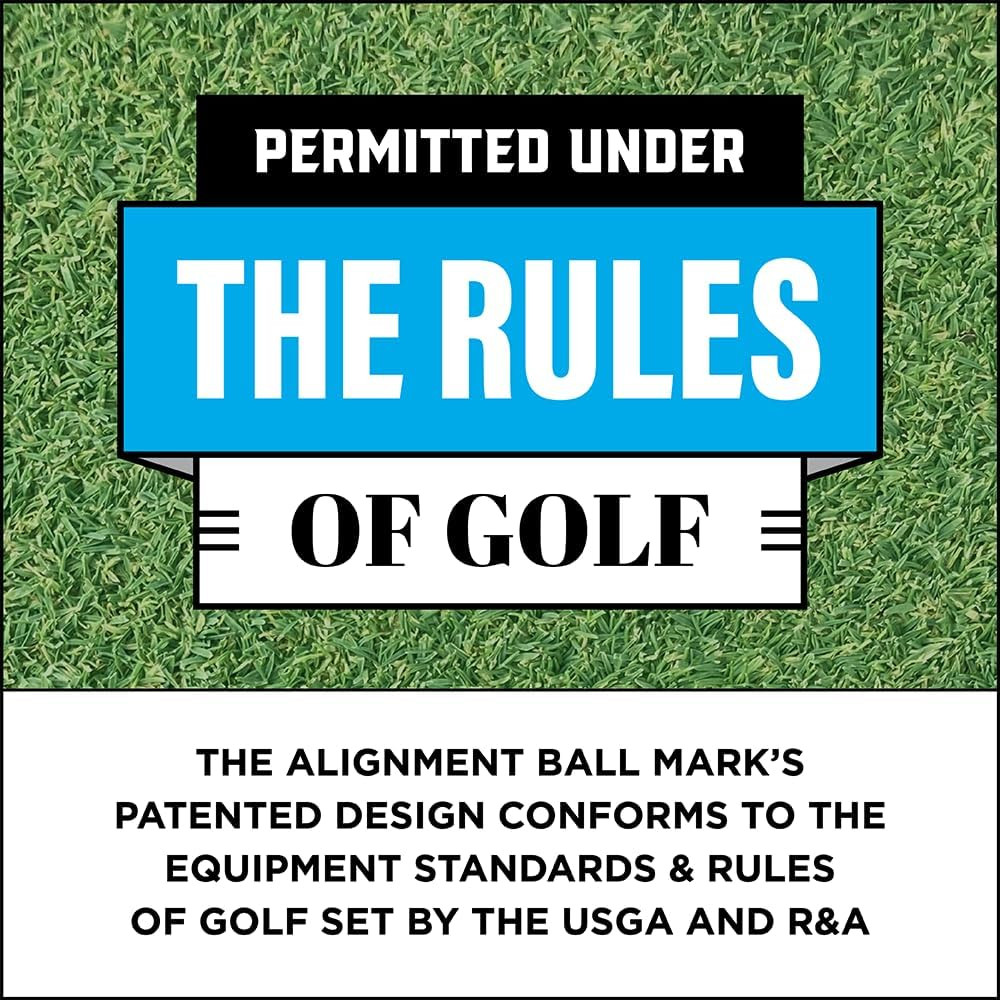 Putting Alignment Aid Tool - Golf Ball Marker - Rotate to Aim -