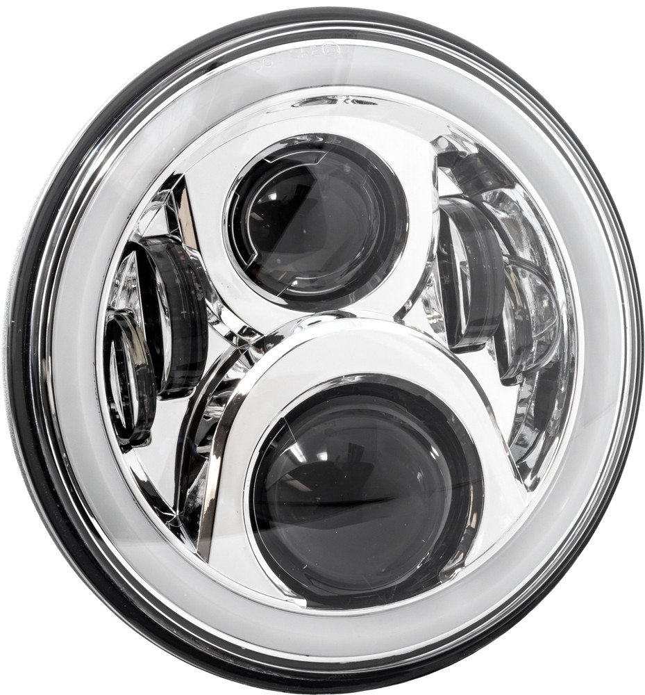 Letric Lighting LLC-ILH-7C 7" Premium Chrome LED Headlight