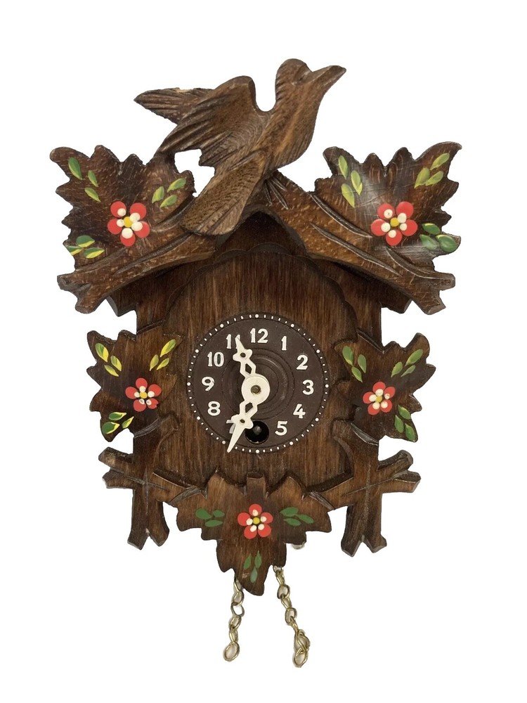 Black Forest Miniature Cockoo Clock 5.5x4”A2-35