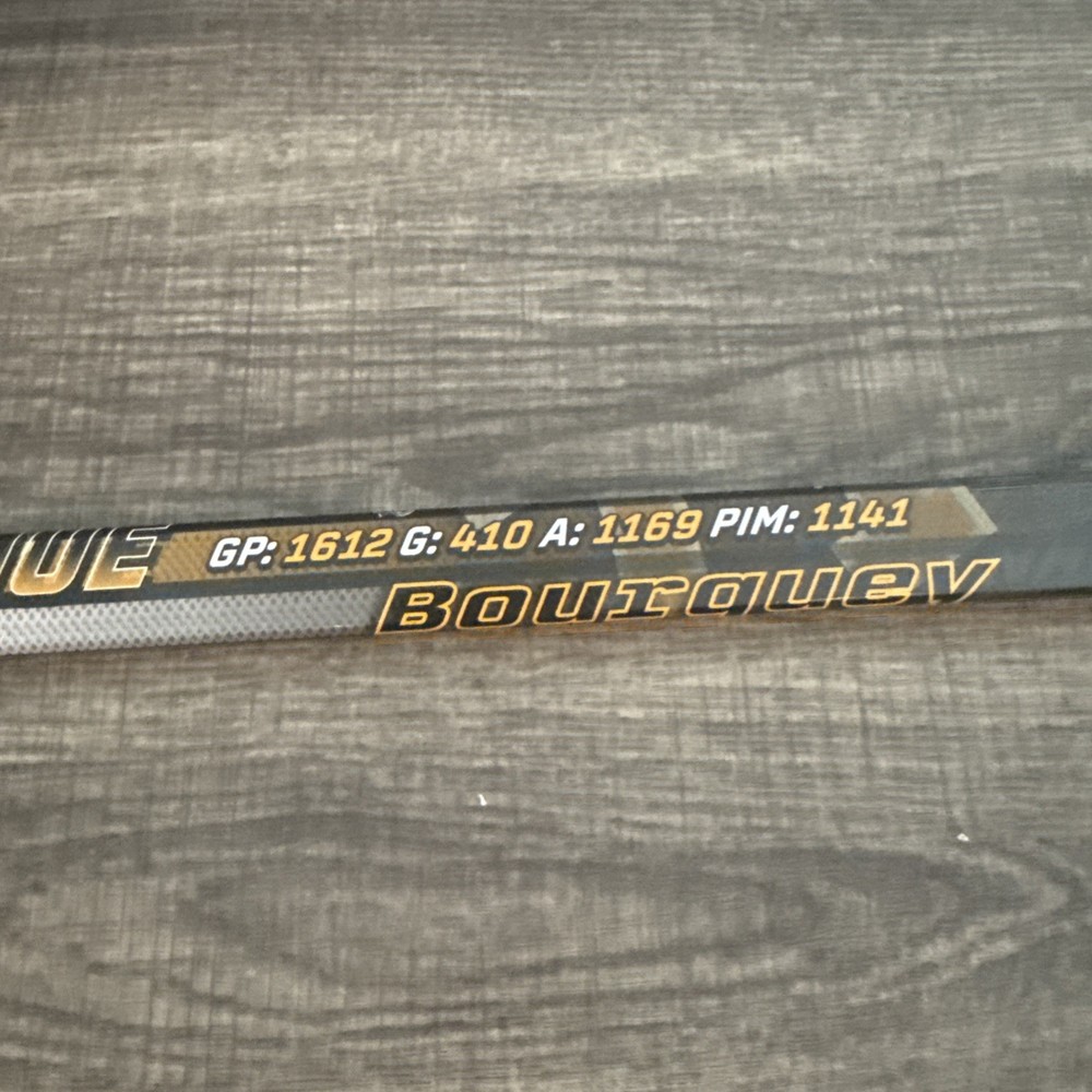 Ray Bourque "Bourquey" Career Statistics Commemorative Mini Stick